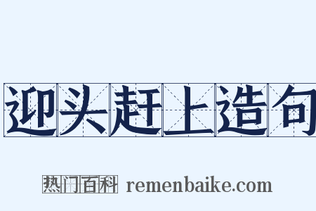 迎头赶上造句是什么意思的图片